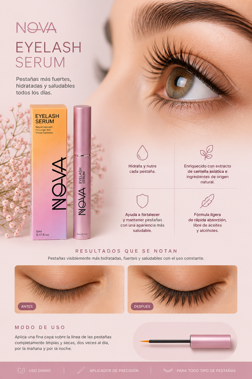 NOVA Eyelash Serum – Cuidado para Pestañas